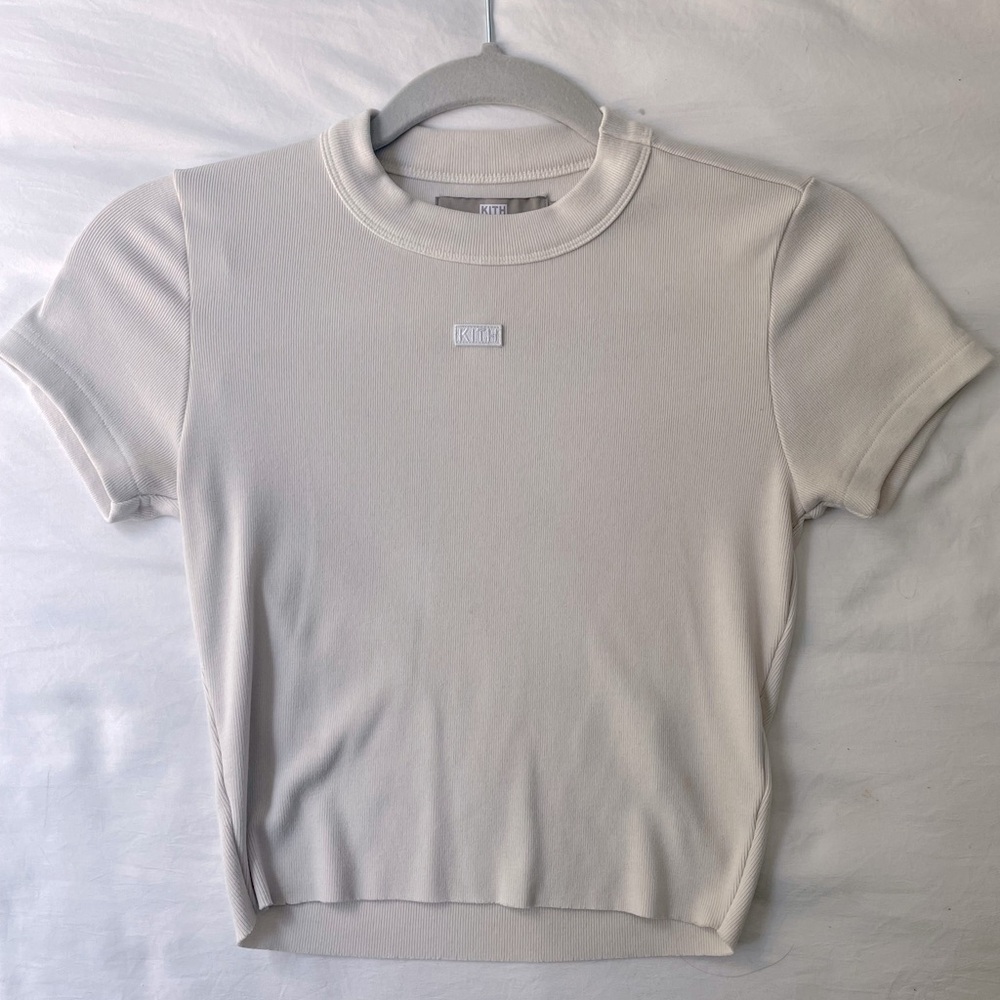 Kith Crew Neck Short Sleeve Crop Top